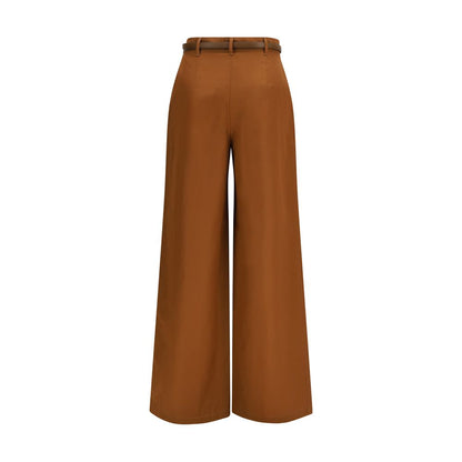 Max Mara Farea Brown Cotton Pants
