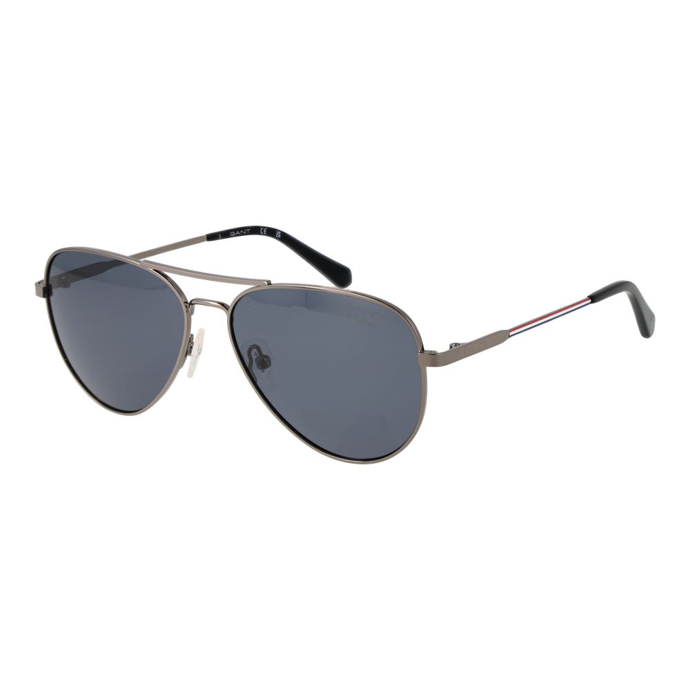 Gant Men's Sunglasses – Gunmetal Full-Rim Frame, Black Lenses