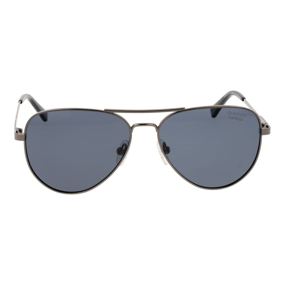 Gant Men's Sunglasses – Gunmetal Full-Rim Frame, Black Lenses