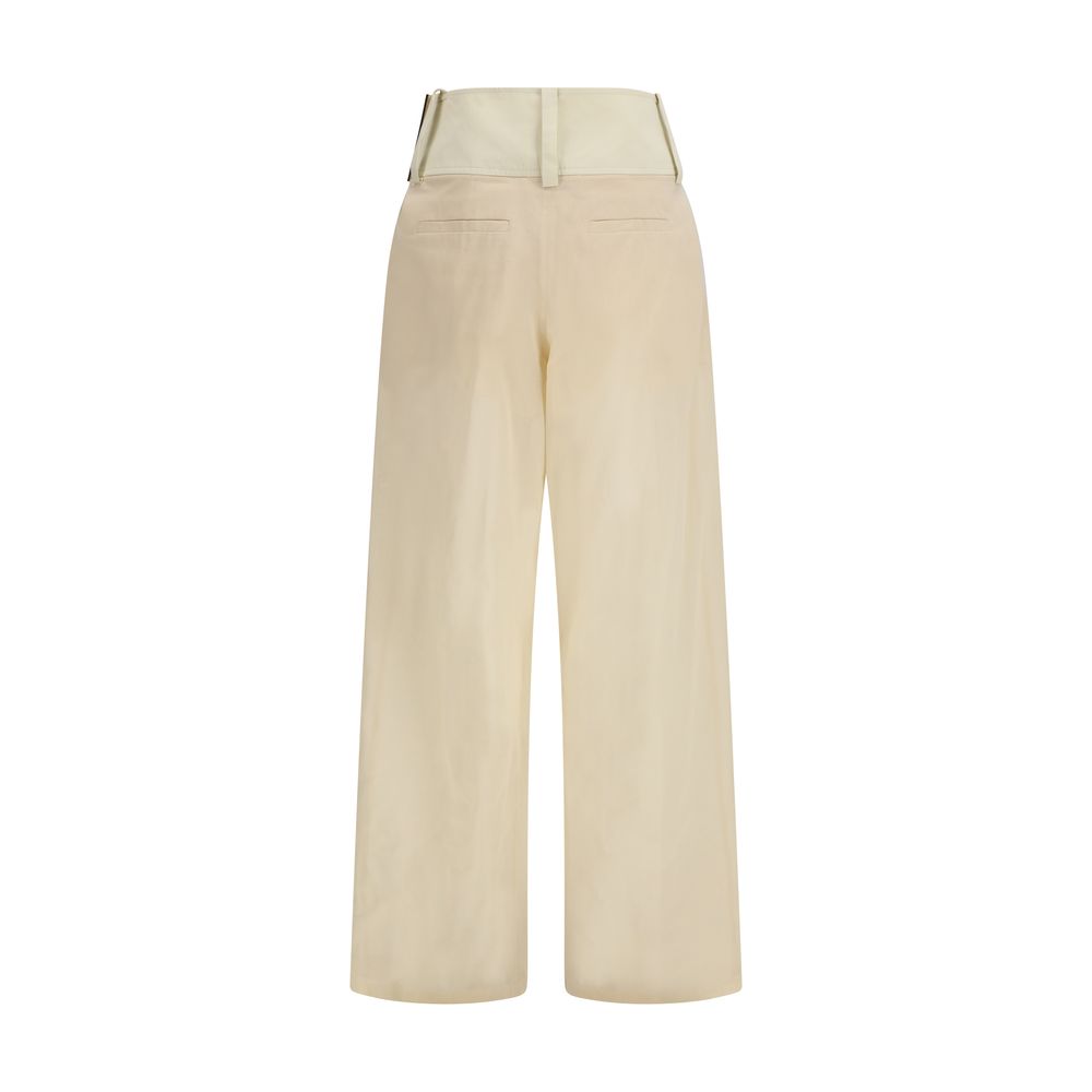 Max Mara Ferito Beige Cotton Casual Pants