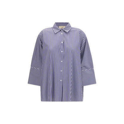 Max Mara Weekend Hudson Shirt in Blue Cotton