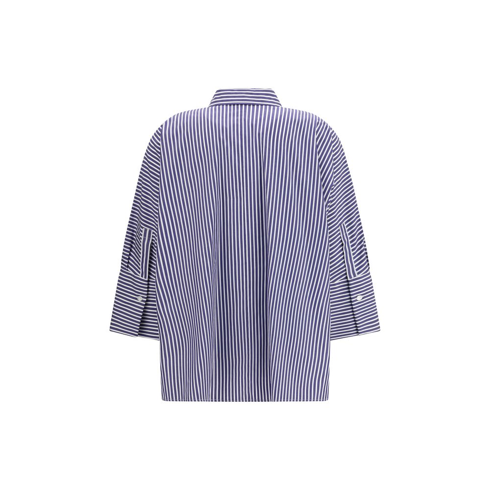 Max Mara Weekend Hudson Shirt in Blue Cotton