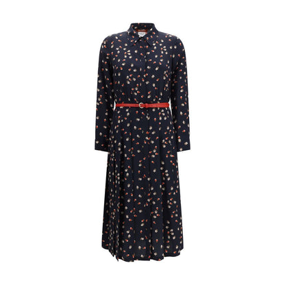 Max Mara Stelmo Blue Silk Casual Dress
