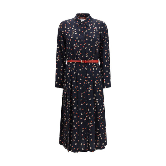 Max Mara Stelmo Blue Silk Casual Dress