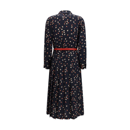 Max Mara Stelmo Blue Silk Casual Dress