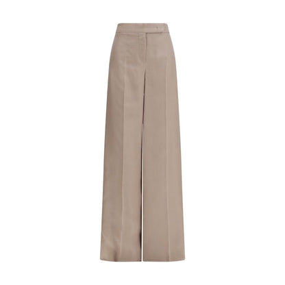 Max Mara Rasoio Beige Silk Casual Pants