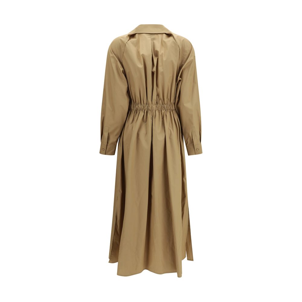 Max Mara Beige Cotton Casual Dress - Pedaggi Midi Dress