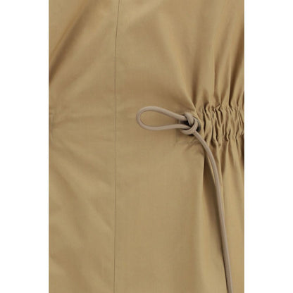 Max Mara Beige Cotton Casual Dress - Pedaggi Midi Dress