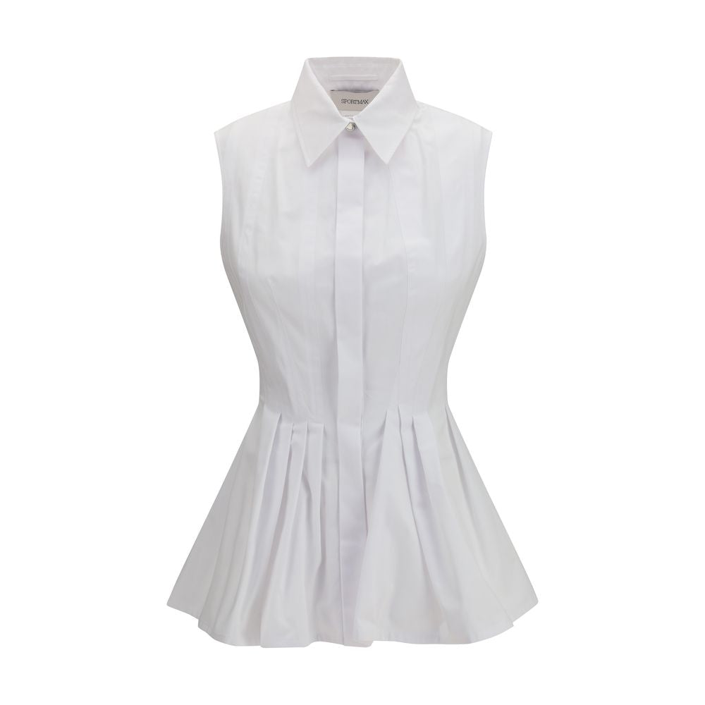 Max Mara Certosa Sleeveless Cotton Shirt
