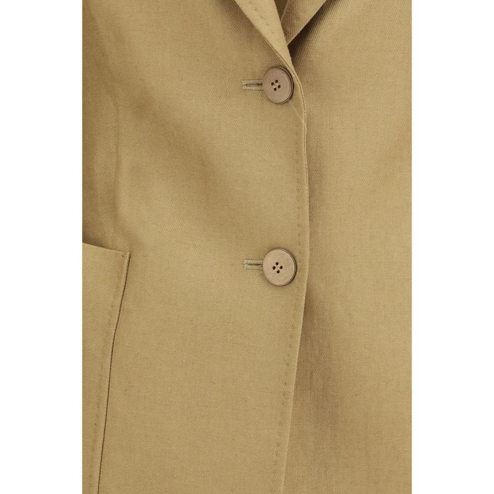 Max Mara Volonta Beige Linen Jacket