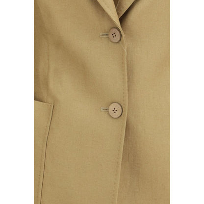Max Mara Volonta Beige Linen Jacket