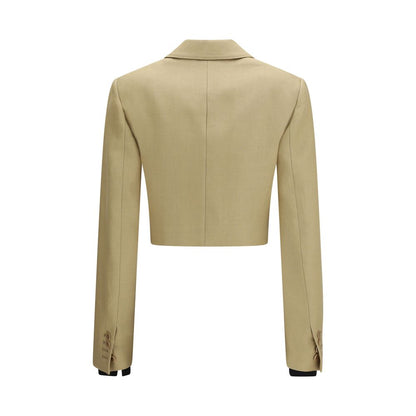 Max Mara Buono Beige Linen Denim Jacket