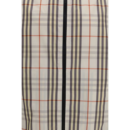 Burberry Beige & Check Reversible Hooded Jacket