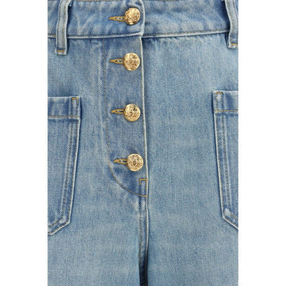 Valentino Blue Cotton Jeans Denim - Chez Valentino Model