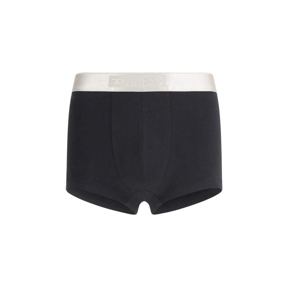 Diesel Damien-GFT-3pack Boxer Shorts in Black Cotton
