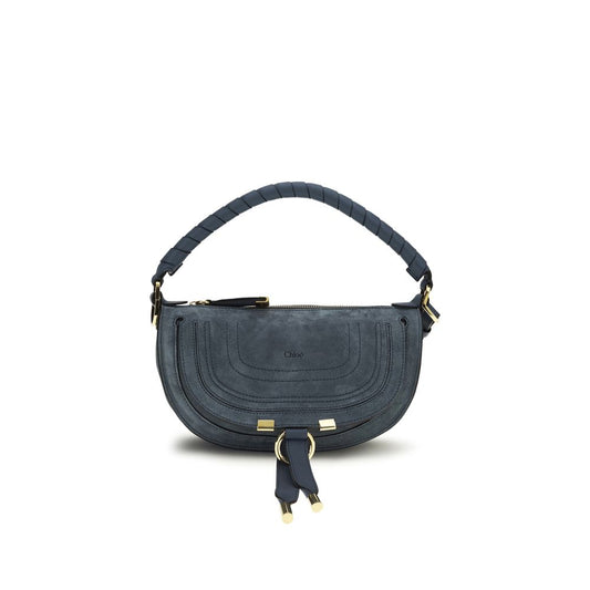 Chloé Blue Calf Leather Bos Taurus Marcie Mini Shoulder Bag