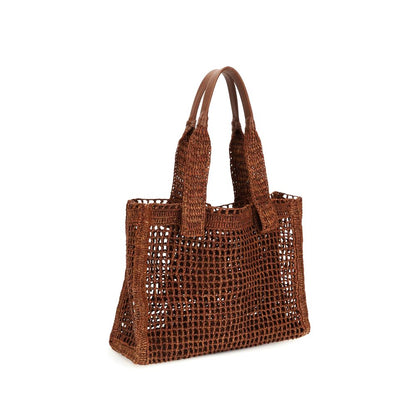 Chloé East-West Summer Banana Raffia Tote Bag