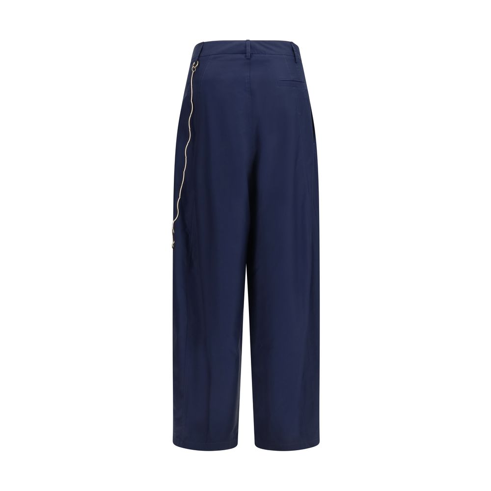 Darkpark Phebe Chain Adorned Wide-Leg Pants