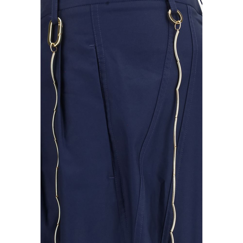 Darkpark Phebe Chain Adorned Wide-Leg Pants