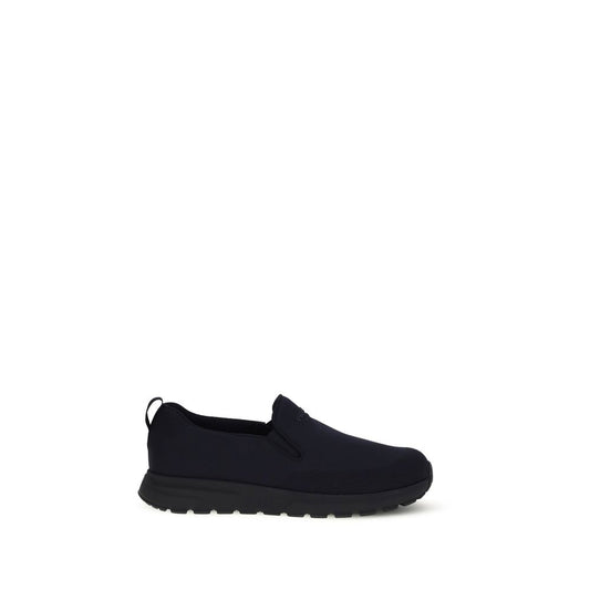 Prada Blue Men's Stretch Knit Slip-On Sneakers