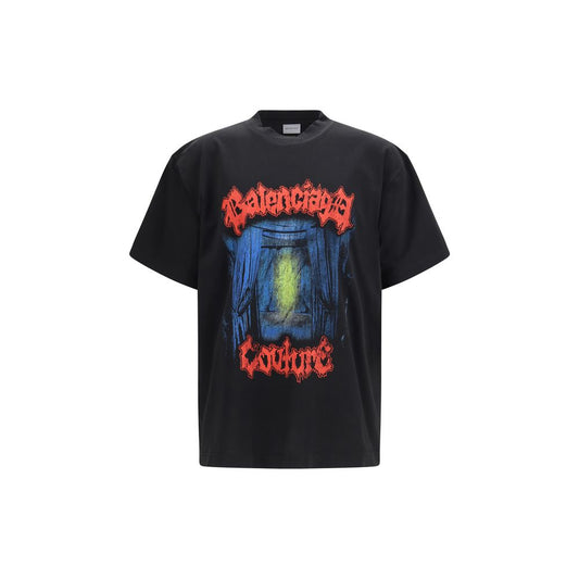 Balenciaga Salon de Couture Black Cotton T-shirt