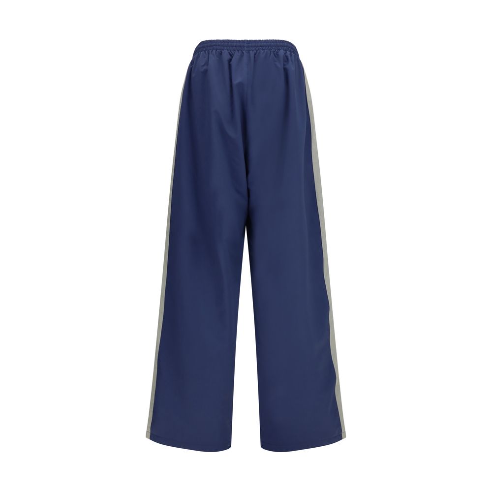 Balenciaga Blue Polyester Joggers - The Ultimate Statement Workout Pants