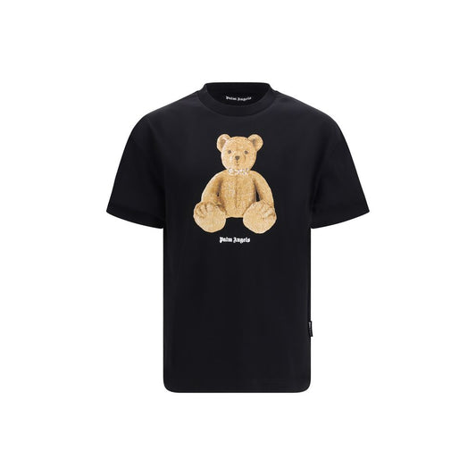 Palm Angels Black Cotton Bear Print T-Shirt