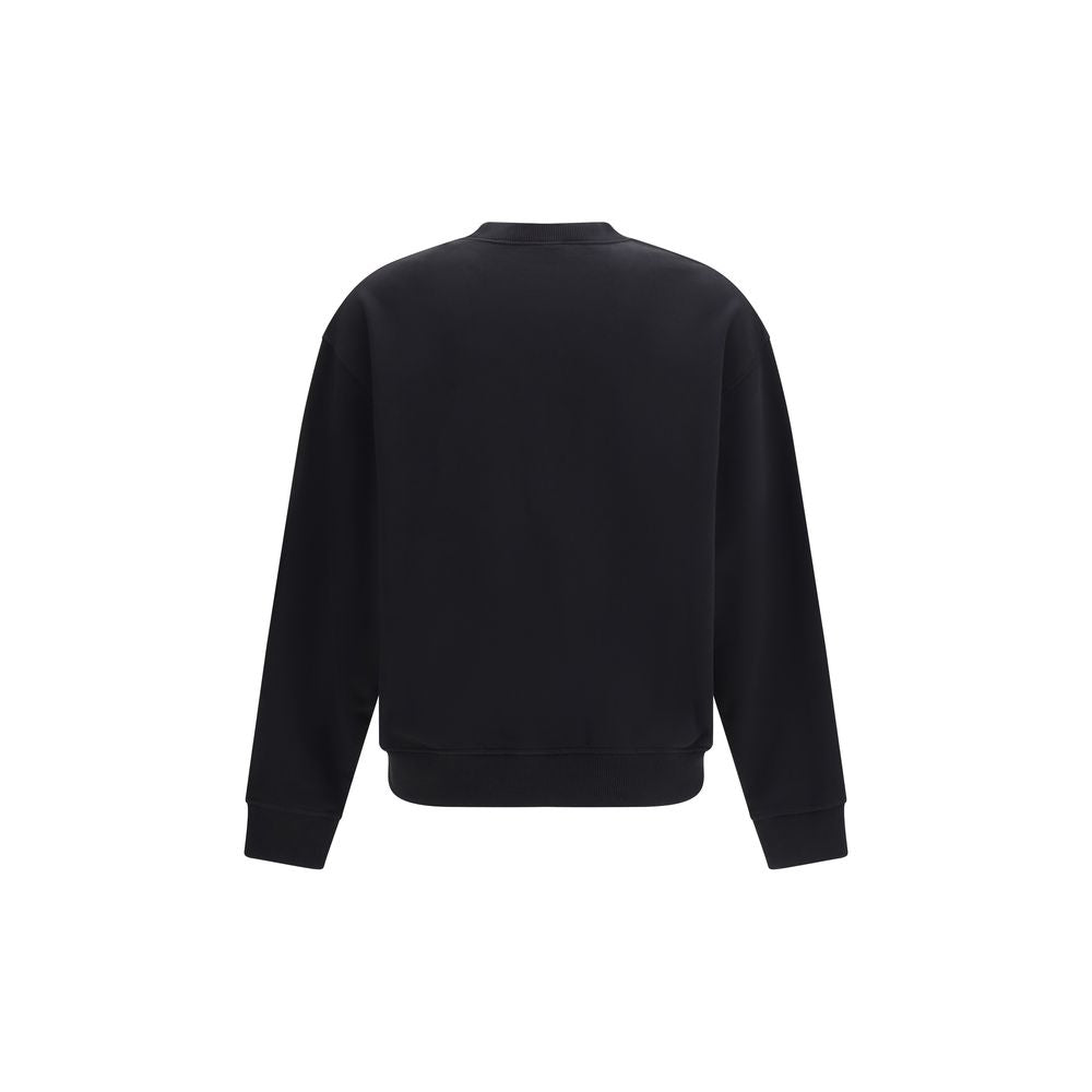 Palm Angels Black Cotton Sweatshirt - Neck Logo Edition