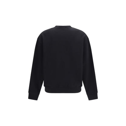 Palm Angels Black Cotton Sweatshirt - Neck Logo Edition