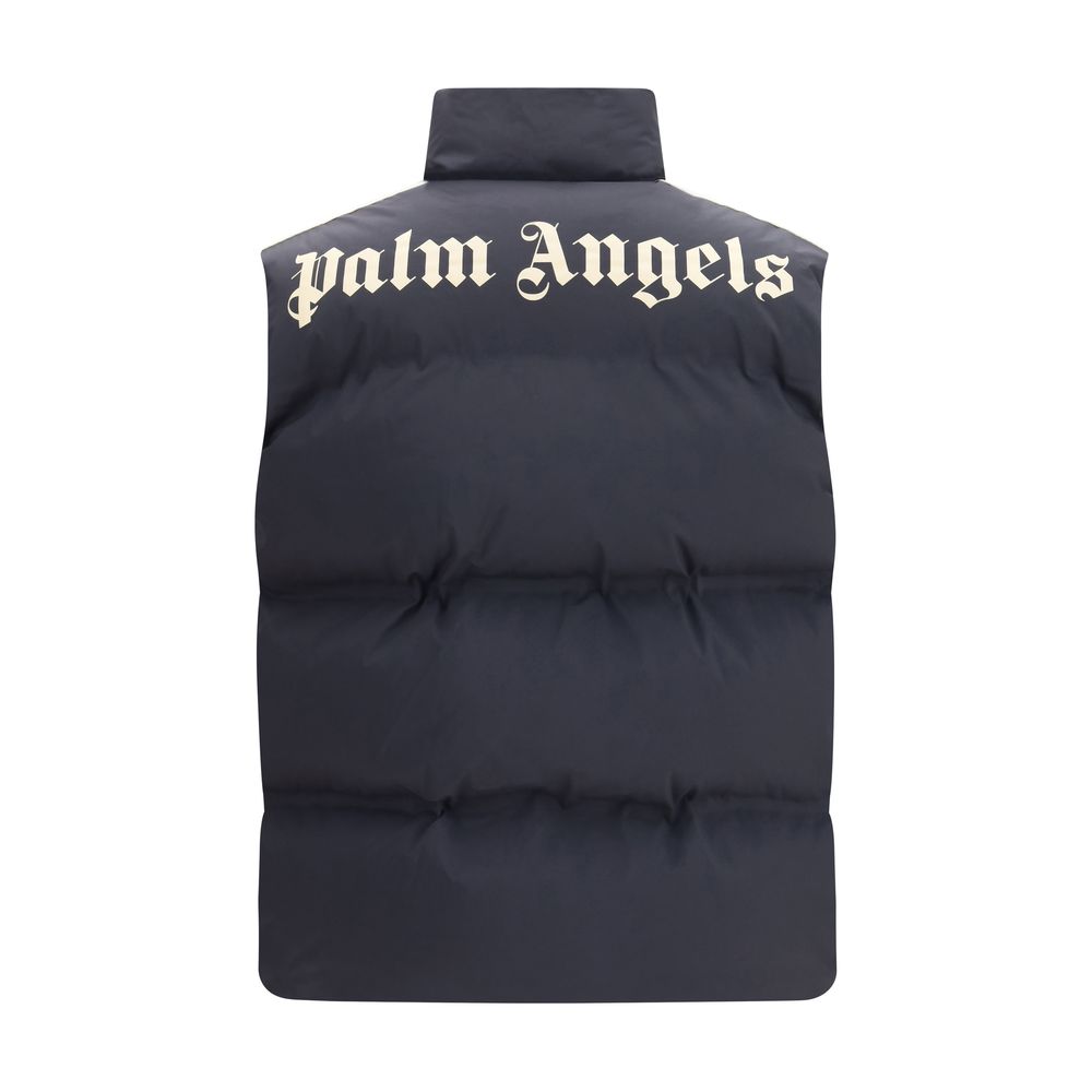 Palm Angels Black Sleeveless Jacket
