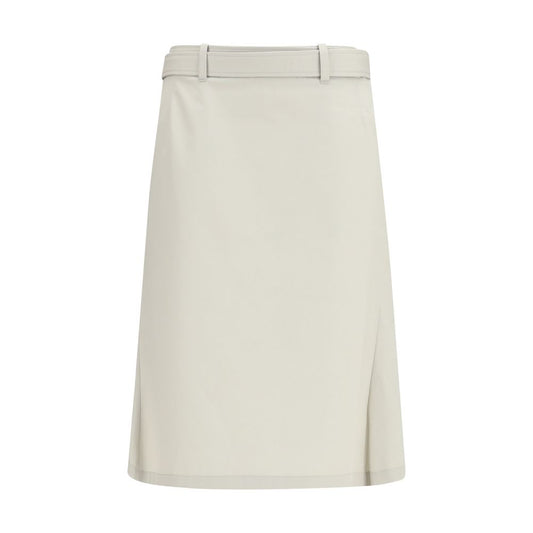Rier Gray Cotton Long Skirt