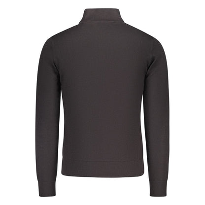 U.S. Grand Polo Black Cotton Men's Cardigan