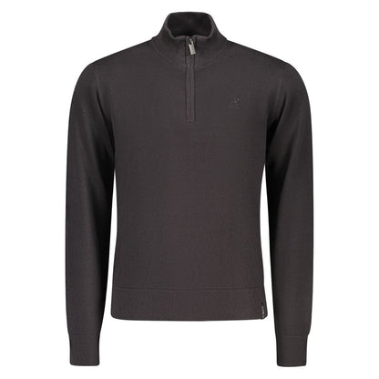 U.S. Grand Polo Black Cotton Men Sweater