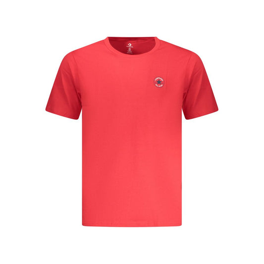 Converse Grigio Cotton Men T-Shirt - Rosso - Size M