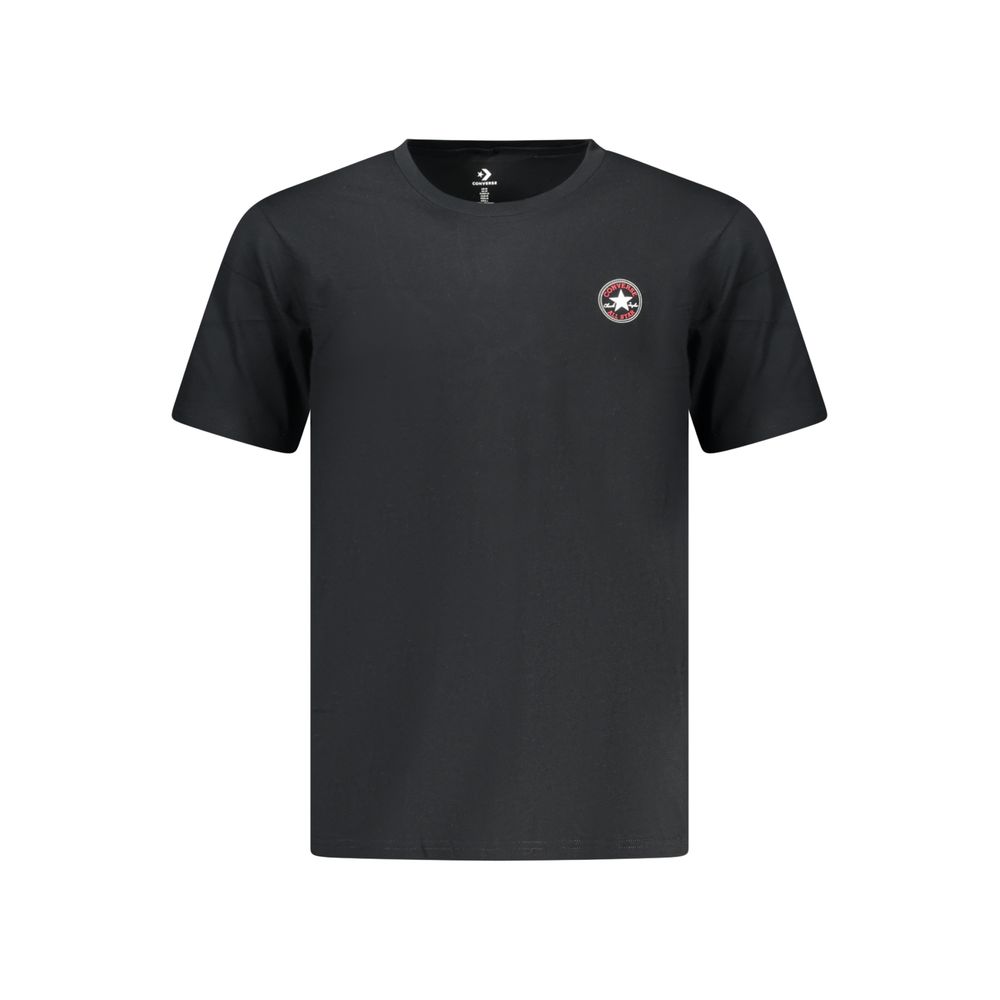 Converse Black Cotton Men T-Shirt, Grigio, M