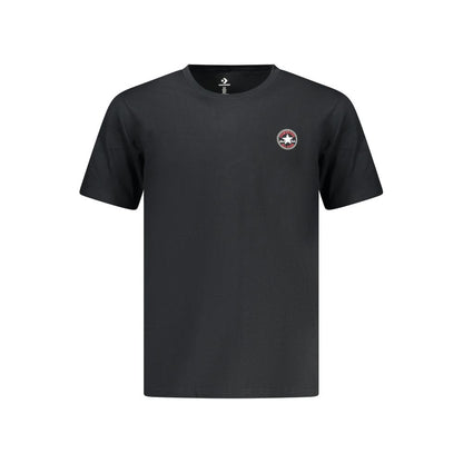 Converse Black Cotton Men T-Shirt, Grigio, M
