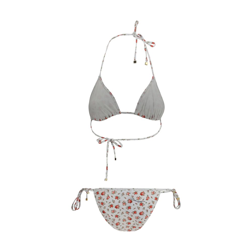 Dolce & Gabbana Roselline String Triangle Bikini Swimsuit