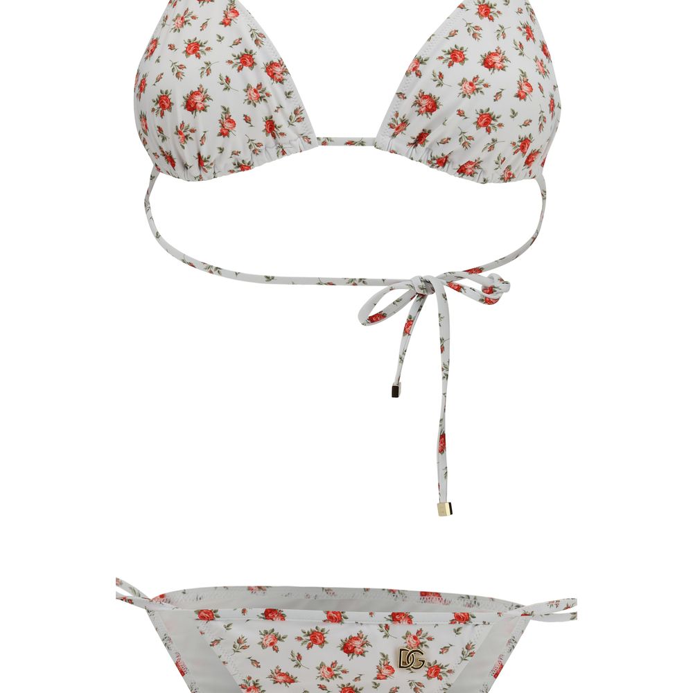 Dolce & Gabbana Roselline String Triangle Bikini Swimsuit