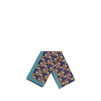 Miu Miu Multicolored Geometric Silk Scarf