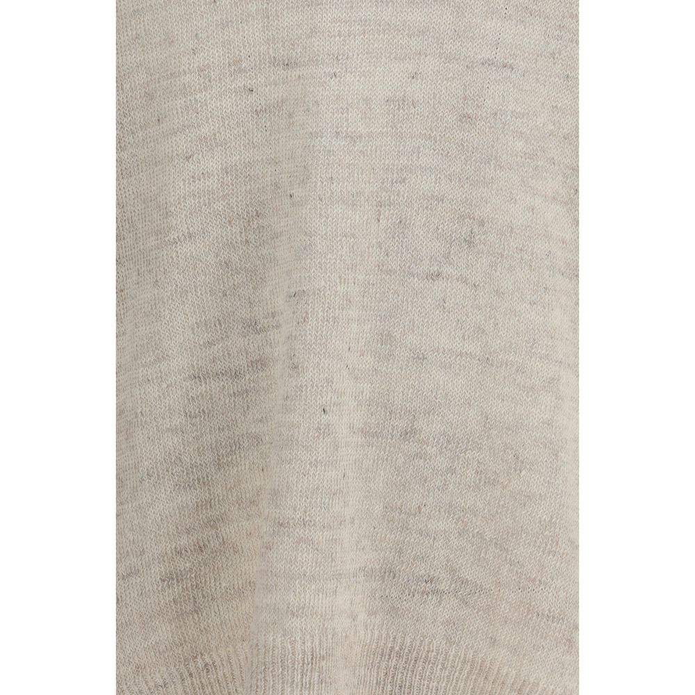 Our Legacy Beige Linen Sweatshirt - Rue V-Neck Soft Cyclone
