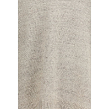 Our Legacy Beige Linen Sweatshirt - Rue V-Neck Soft Cyclone