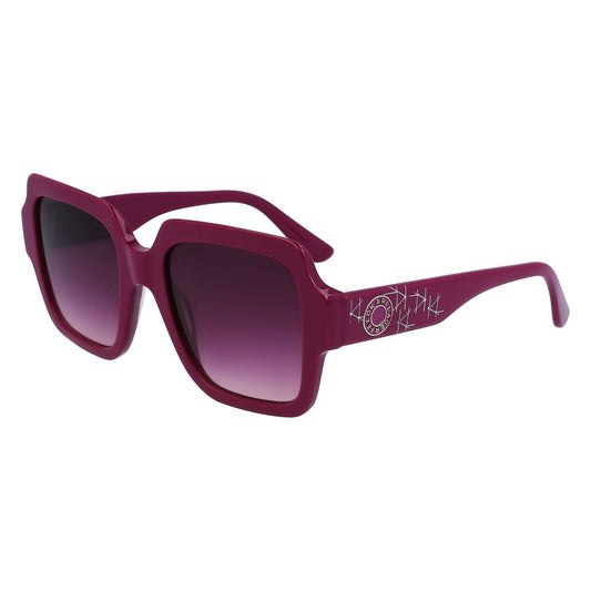 Karl Lagerfeld Women’s Sunglasses – Grey Acetate Frame, 53mm Lenses