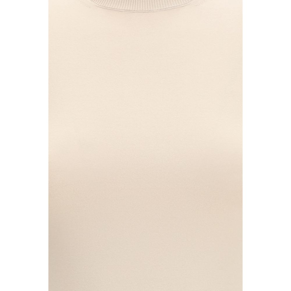 Max Mara Ottano Top - Beige Viscose T-Shirt