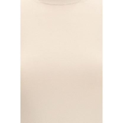 Max Mara Ottano Top - Beige Viscose T-Shirt