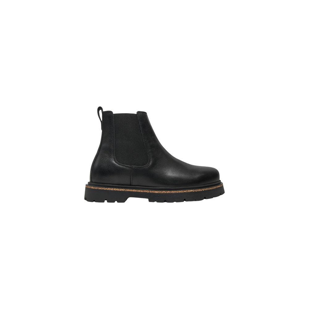 Birkenstock Highwood Slip On Black Leather Ankle Boots