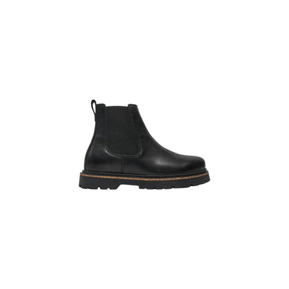Birkenstock Highwood Slip On Black Leather Ankle Boots