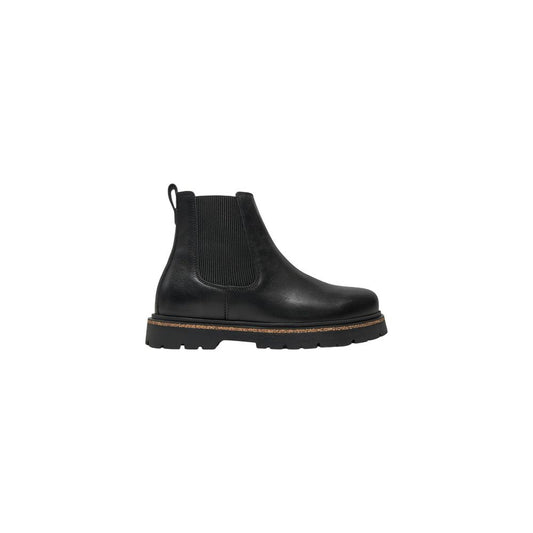 Birkenstock Highwood Slip On Black Leather Ankle Boots