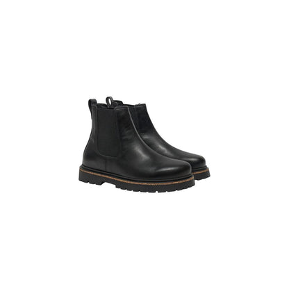 Birkenstock Highwood Slip On Black Leather Ankle Boots