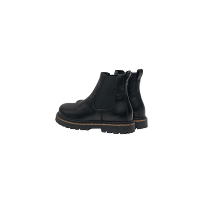 Birkenstock Highwood Slip On Black Leather Ankle Boots