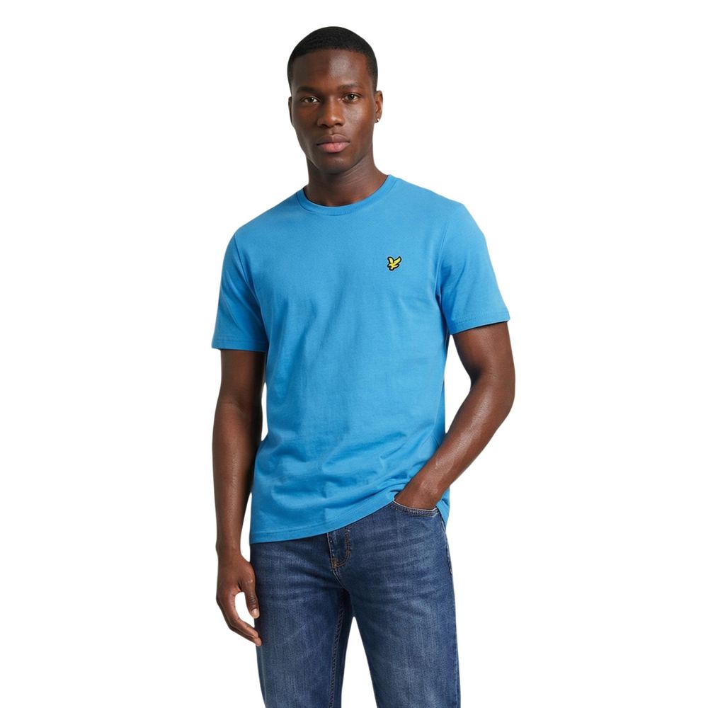 Lyle & Scott Men's Blue Cotton Sportswear T-Shirt